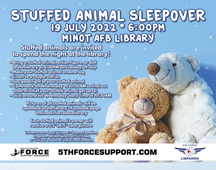 Stuffed Animal Sleepover – 5th Force Support Squadron